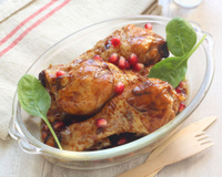 Poulet caramélisé à la mélasse de grenade