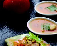 Céviche de thon à la coriandre et légumes crus, assaisonnés au Melfor Côté Sud