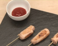 Brochettes de poulet crevettes et gingembre