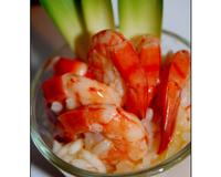 C'est un mélange très subtil du sucré (ananas) et salé (crevettes, parmesan).