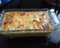 Gratin de brocolis aux lardons
