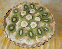 Tarte aux fruits des îles et à la crème pâtissière