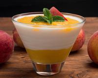Panacotta aux pêches