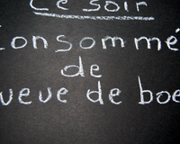 Un consommé familial.