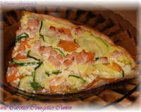 Tarte carottes courgettes et cumin