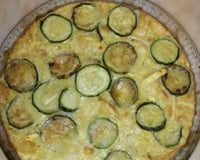 Clafoutis léger aux courgettes & fromage de chèvre
