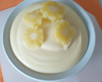 Crème originale à la vanille et ananas, légèrement relevée à l'ail