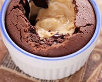 Fondant au chocolat cœur beurre ce cacahuètes