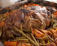 Gigot d'agneau mariné aux yaourts