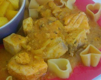 Duo de saumon et d'espadon au curry