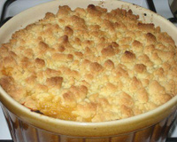 Crumble aux pommes juteuses