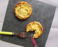 Tartelettes 'tatin' de courgettes au jambon de Vendée