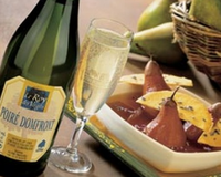 Coulis de fruit rouge, liqueur de pêche, Poiré Domfront et citron.