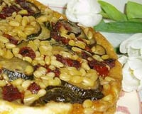 Tatin de courgettes aux pignons