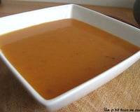 Soupe de tomate, basilic