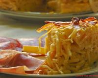 D'origine napolitaine, ce gâteau de pâtes se déguste accompagné de charcuterie lors des fêtes de Pâques.