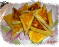 Petit samoussa courgette-chèvre