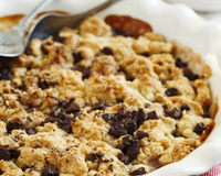 Crumble de poires au chocolat