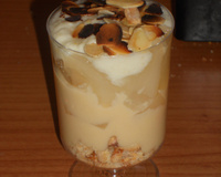 Verrine frangipane et poires acidulée