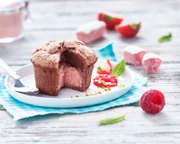 Moelleux au chocolat et son cœur rose Fossier