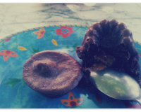 Coulant au chocolat au lait et chocolat pâtissier
