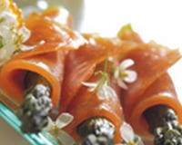 Truite fumée asperge à la fleur de moutarde