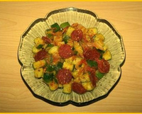 Poêlée de courgettes au chorizo maison