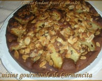 Gâteau fondant poires & amandes