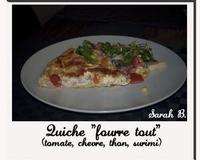 Une envie de quiche ? C'est ce que j'ai eu aussi j'ai donc improvisé avec les ingrédients que j'avais sous la main.