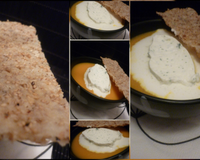 Soupe de carottes rôties & son croustillant parmesan