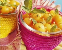 Salade de melon aux fruits secs