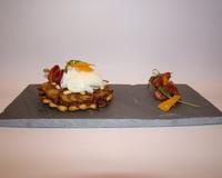 Voici une jolie ardoise idéale pour un petit repas complet du soir en toute simplicité mais avec une petite touche d'originalité.
