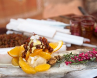 Sorbet au lait d'amande safrané