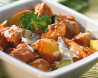 Dés de dinde au Philadelphia