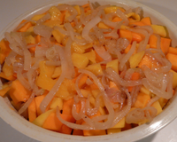 Gratin de mangues et butternut