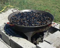 Les moules à la crème et légumes du Sud