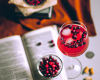 Cocktail Spritz aux cranberries