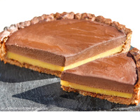 Tarte vegan au chocolat et à l'orange sans gluten