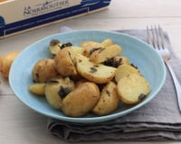 Salade de pommes de terre primeur de noirmoutier, asperges et parmesan