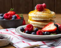 Pancakes fluffy au lait végétal