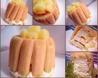 Charlotte ananas mascarpone