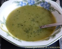 Potage de poireaux et oseille