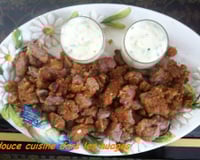 Dés d'agneau en croûte de  noisette et yaourt de brebis