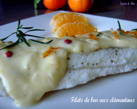 Filets de bar aux clémentines
