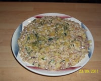 Risotto de coquillettes aux lardons fumés