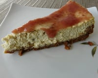 Cheesecake rhubarbe et fraises