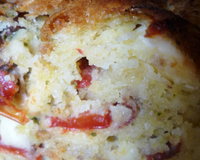 Cake au jambon cru et à la feta