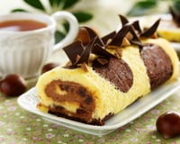 Gâteau roulé girafe