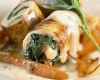 Blancs de poulet roulés sur du Philadelphia