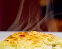 Gratin de céleri rave, pommes de terre et gorgonzola